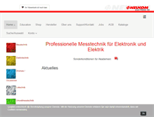 Tablet Screenshot of neukom-electronic.ch